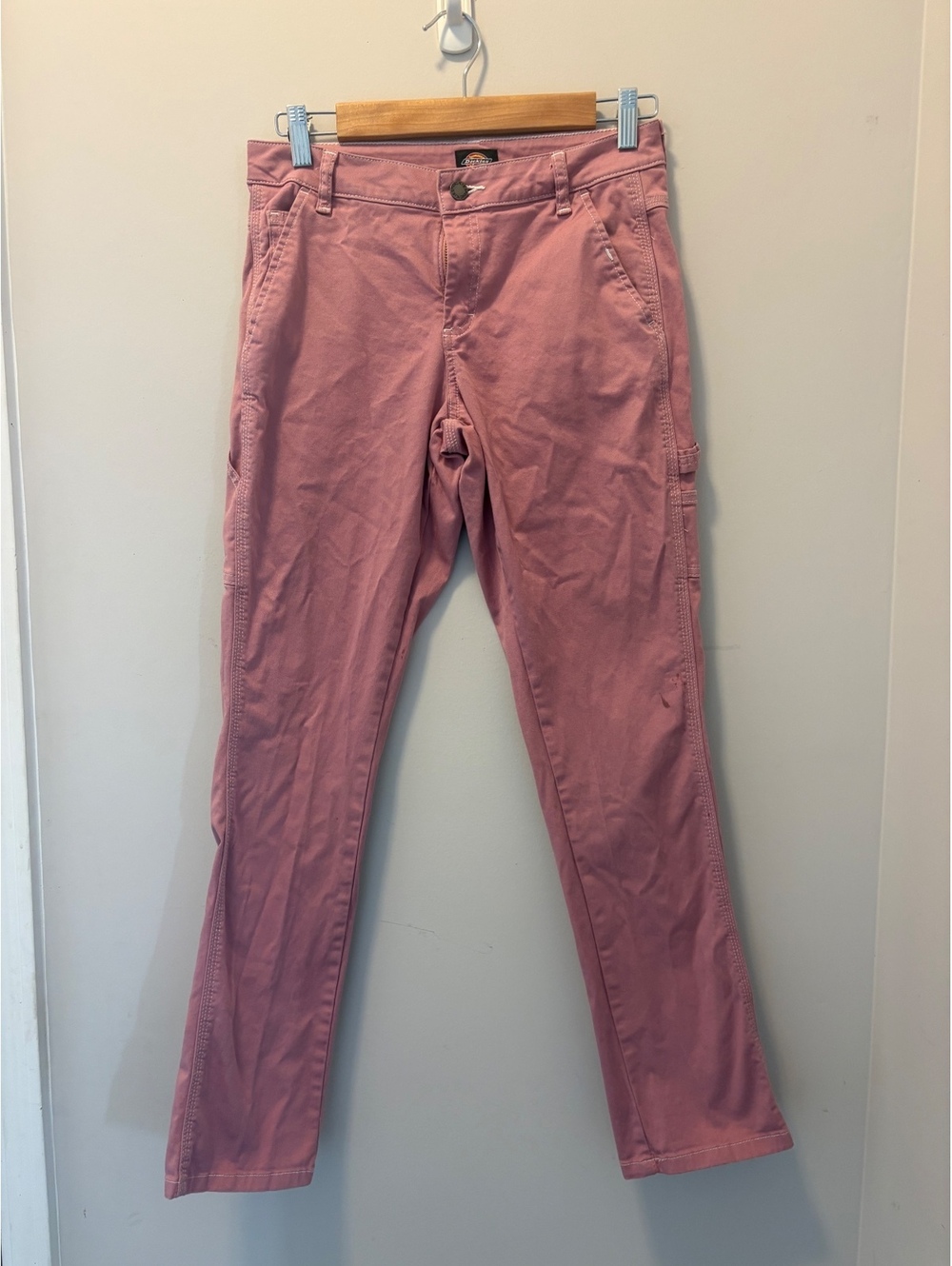 Dickies Pink Carpenter work Pants with Multiple Pockets womens Size 26